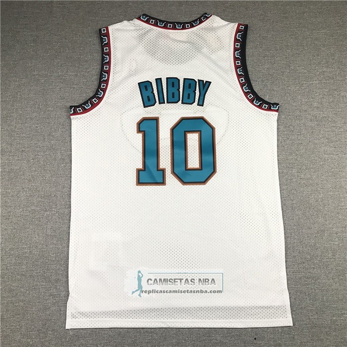 Camiseta Memphis Grizzlies Mike Bibby NO 10 Historic Retro Blanco